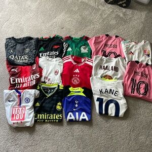 Lot of Youth Soccer Jerseys